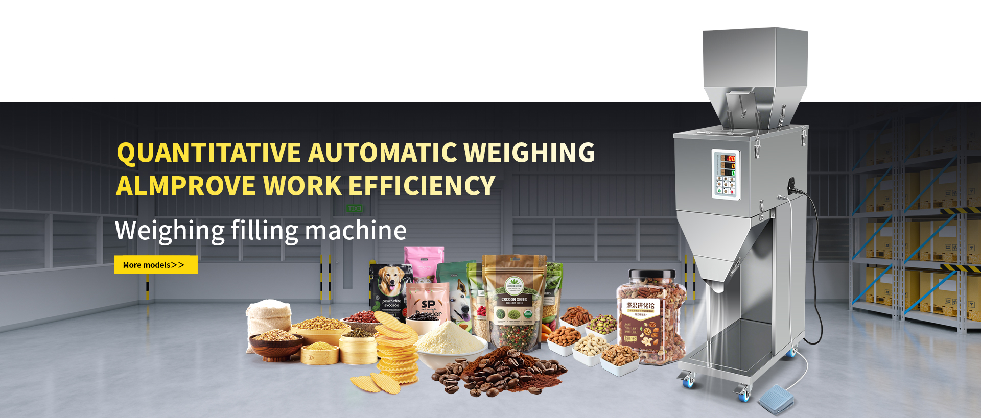SAM filling machine series for paste and granule products